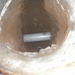 A image of 某食品工場内にて排水管修復工事に伴う大口径にて配管上床貫通工事
